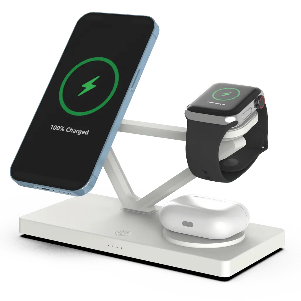 3 in 1 Apple Wireless Magsafe Charging Station for iPhone 15 Pro Max