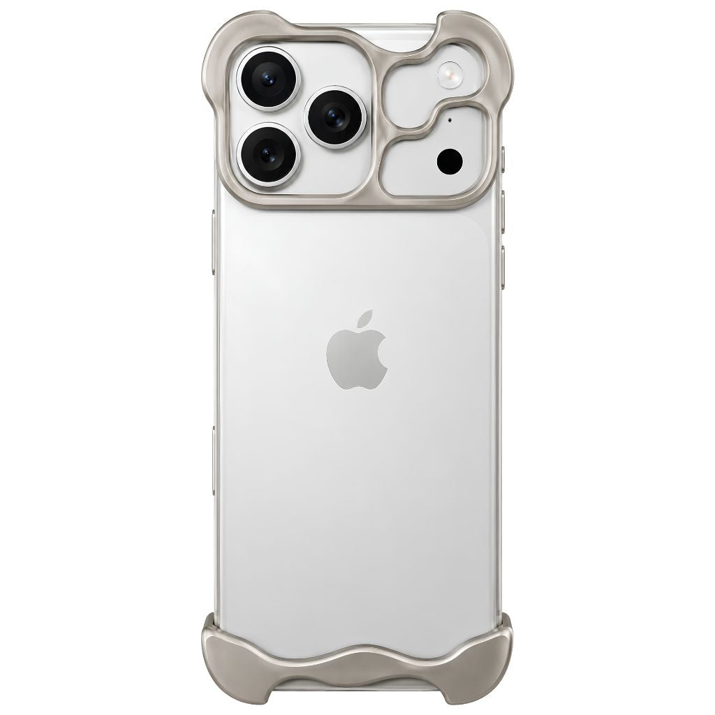 Natural titanium Edge Base bumper case for iPhone 18 Pro Max