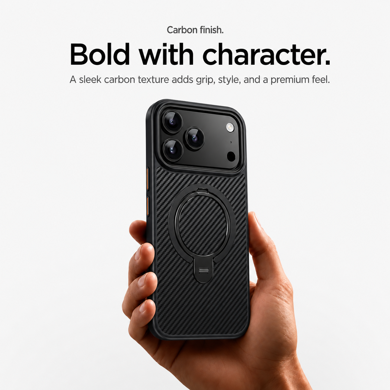 MagSafe iPhone case with 360 degree rotating stand