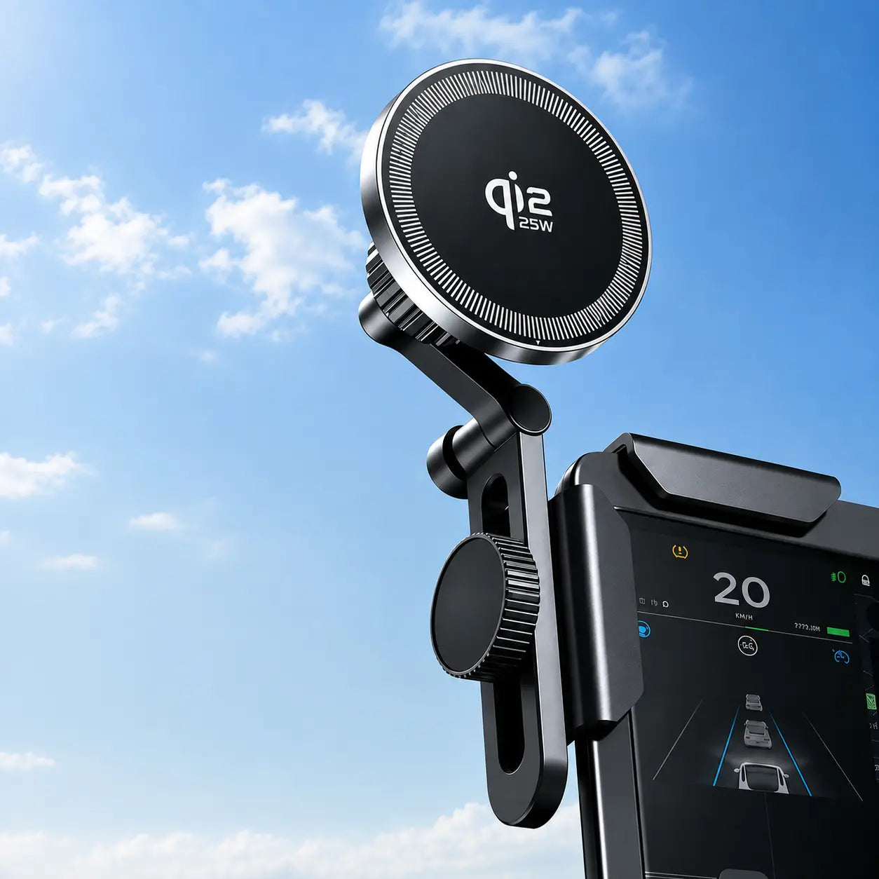 MagSafe wireless car charger and magnetic iPhone mount