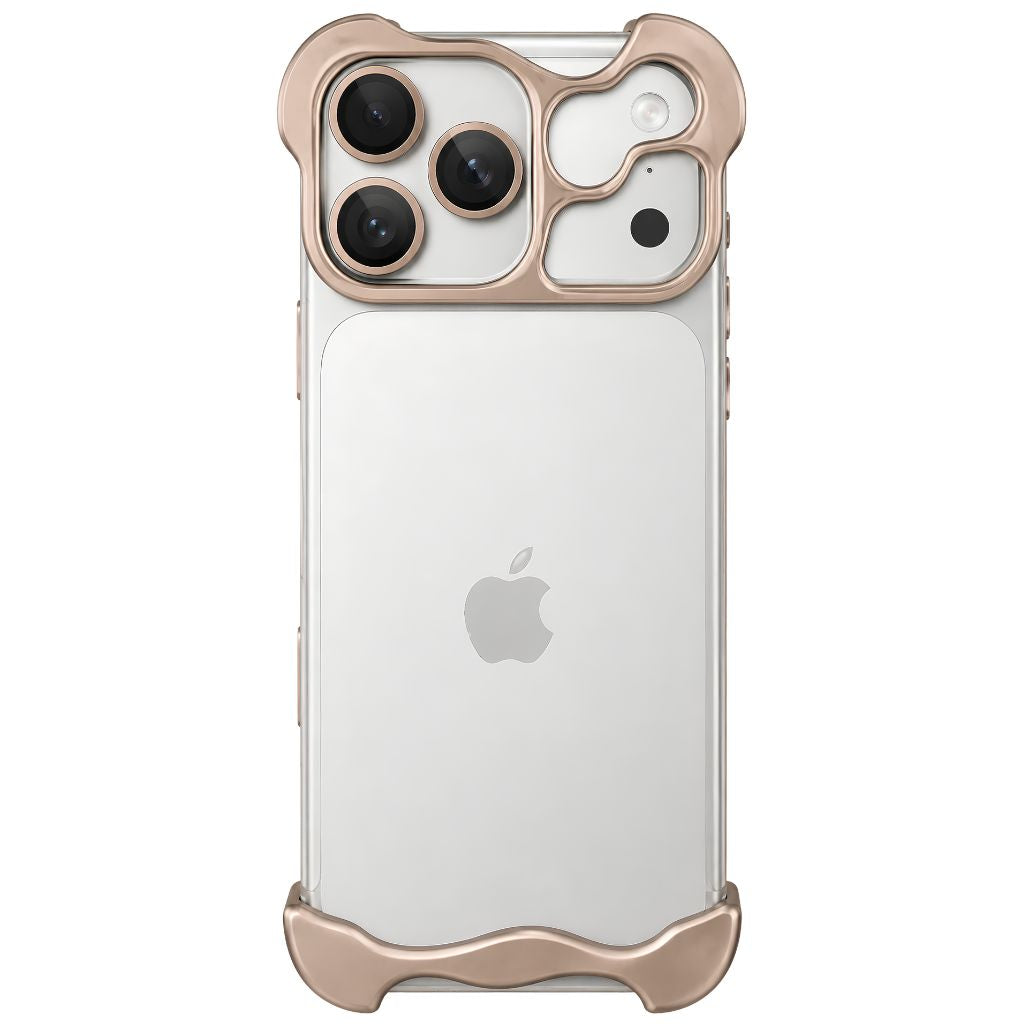 Champagne gold Edge Base bumper case for iPhone 18 Pro Max