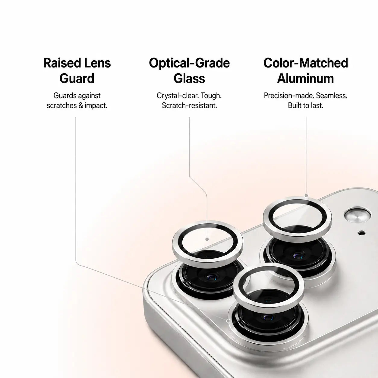 iPhone case with secure locking closure #color_Titanium Silver