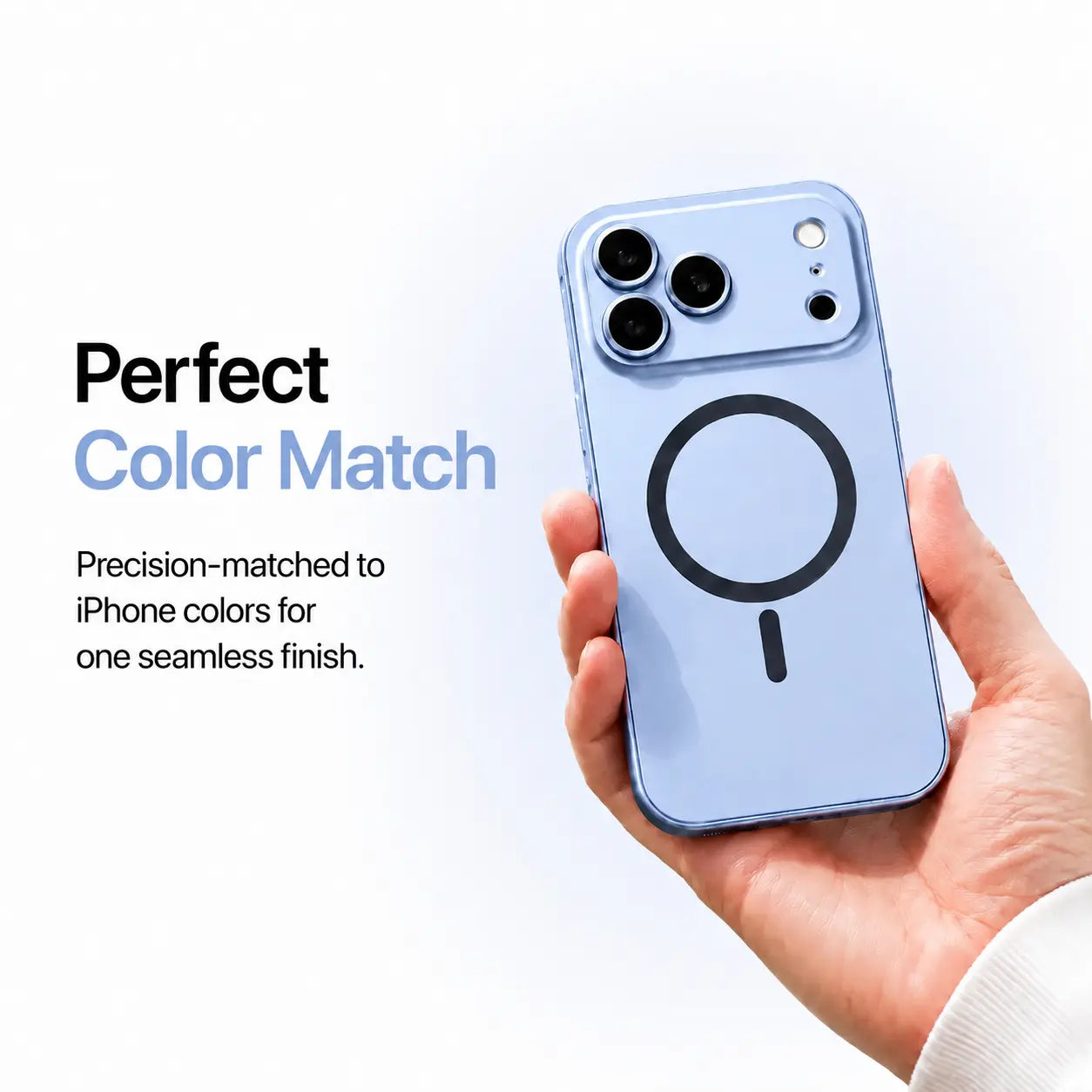 iPhone case with aluminum side frame #color_Light Blue