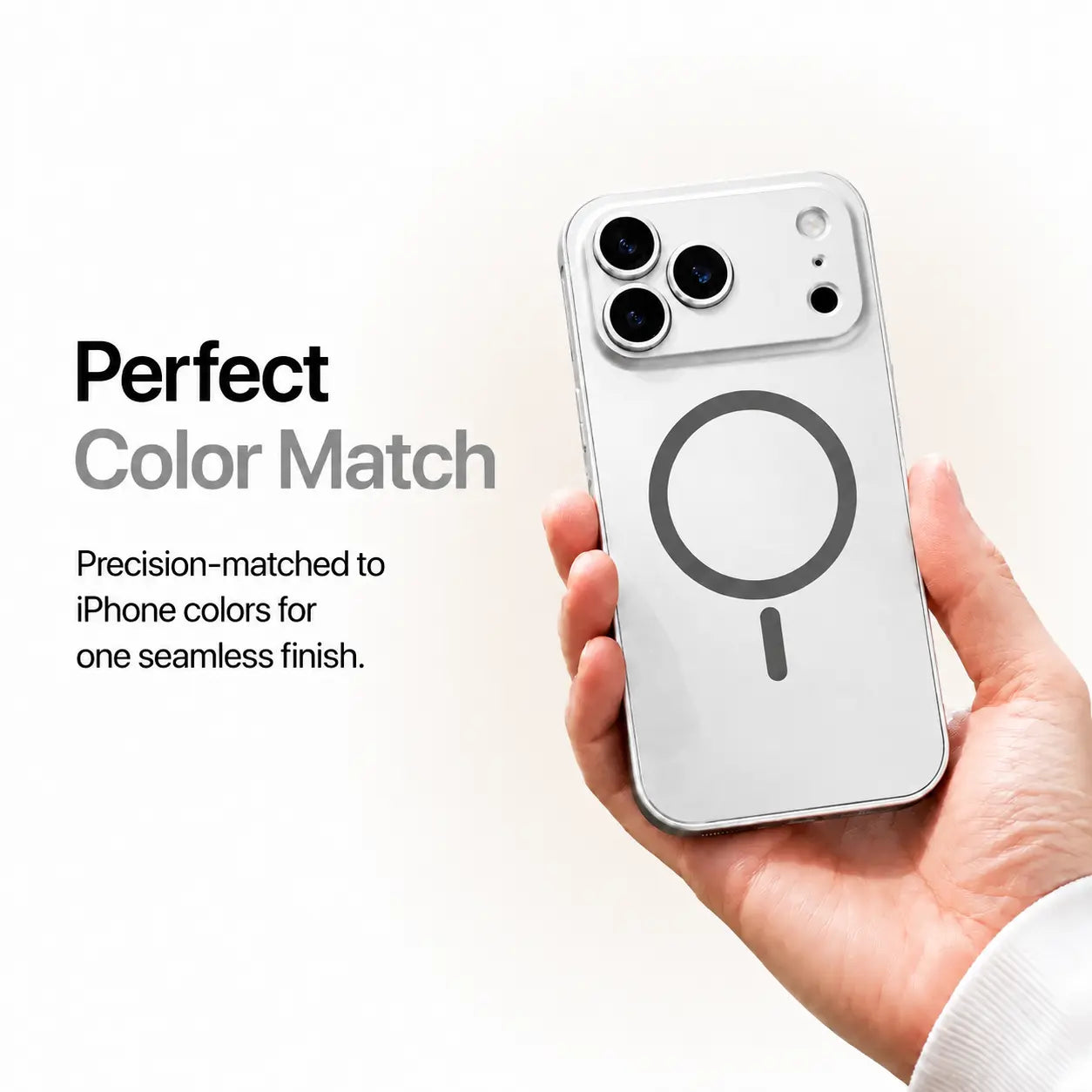 iPhone aluminum case with raised front bezel #color_Titanium Silver