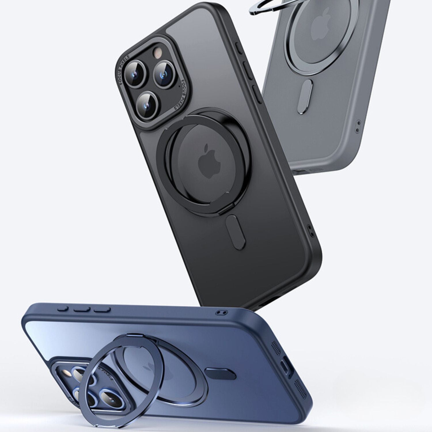 Magnetic Case with Kickstand for iPhone